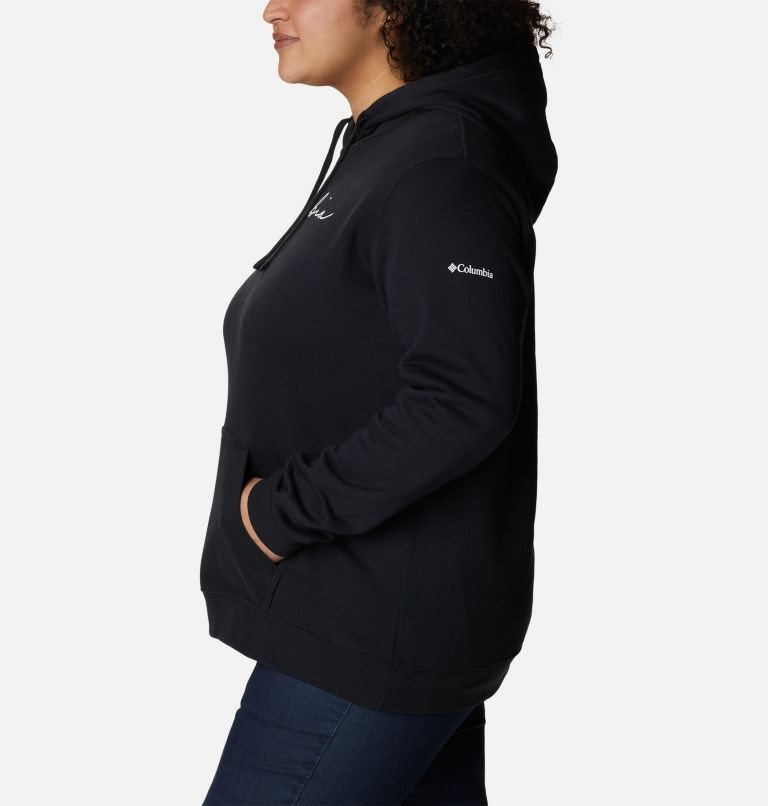 Women's Columbia Trek Graphic Hoodie Black | Plus Size CA-V45AL